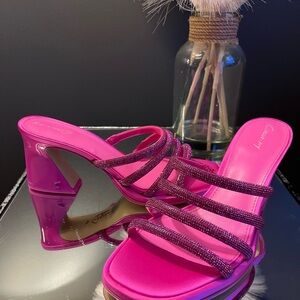 Sam Edelman Pink Strappy Heels